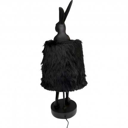 Lampe Animal lapin Fluff 68cm noir Kare Design