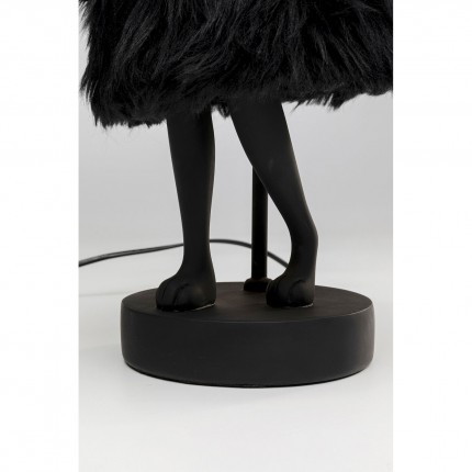 Lampe Animal lapin Fluff 50cm noir Kare Design