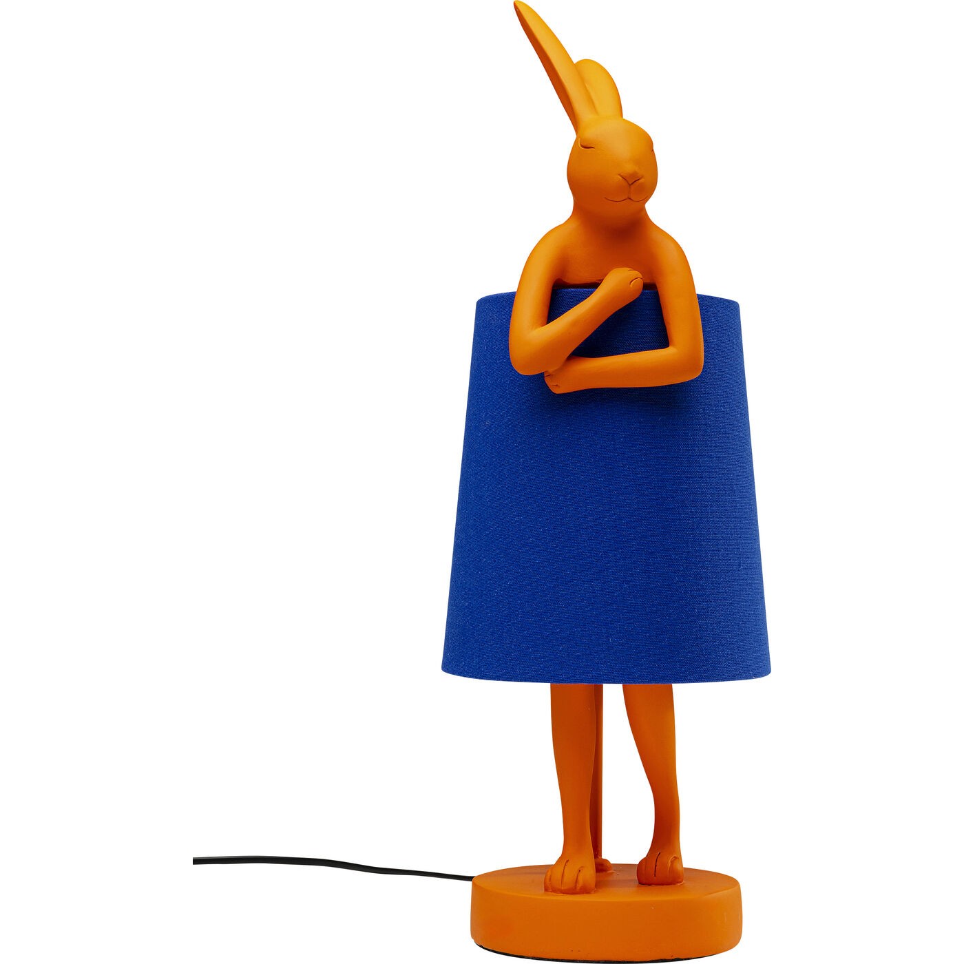 Kare Design Lampe Animal lapin 50cm orange et bleue