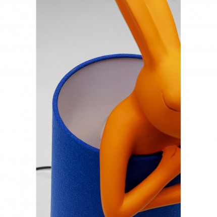 Lampe Animal lapin 50cm orange et bleue Kare Design