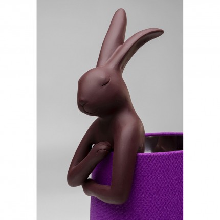 Lampe Animal lapin bordeaux et violette 50cm Kare Design