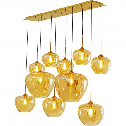 Suspension Sphere 160cm ambrée Kare Design