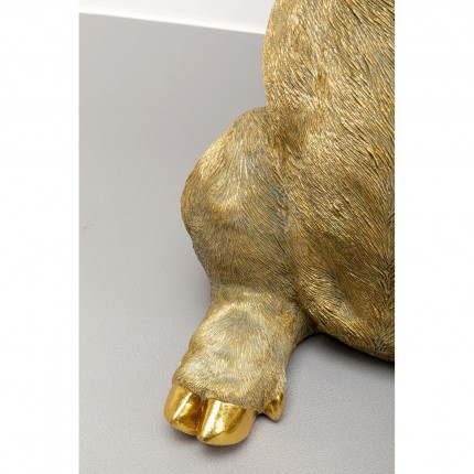 Side Table Animal gold pig Kare Design