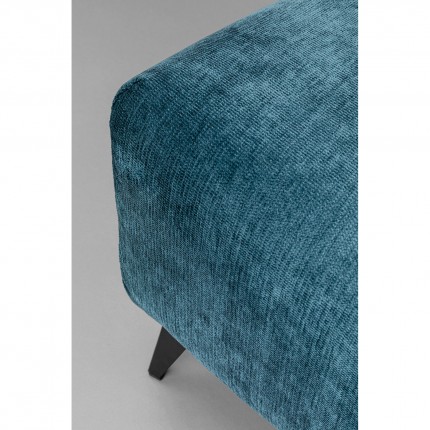 Repose-pieds Nia velours bleu Kare Design