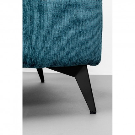 Repose-pieds Nia velours bleu Kare Design