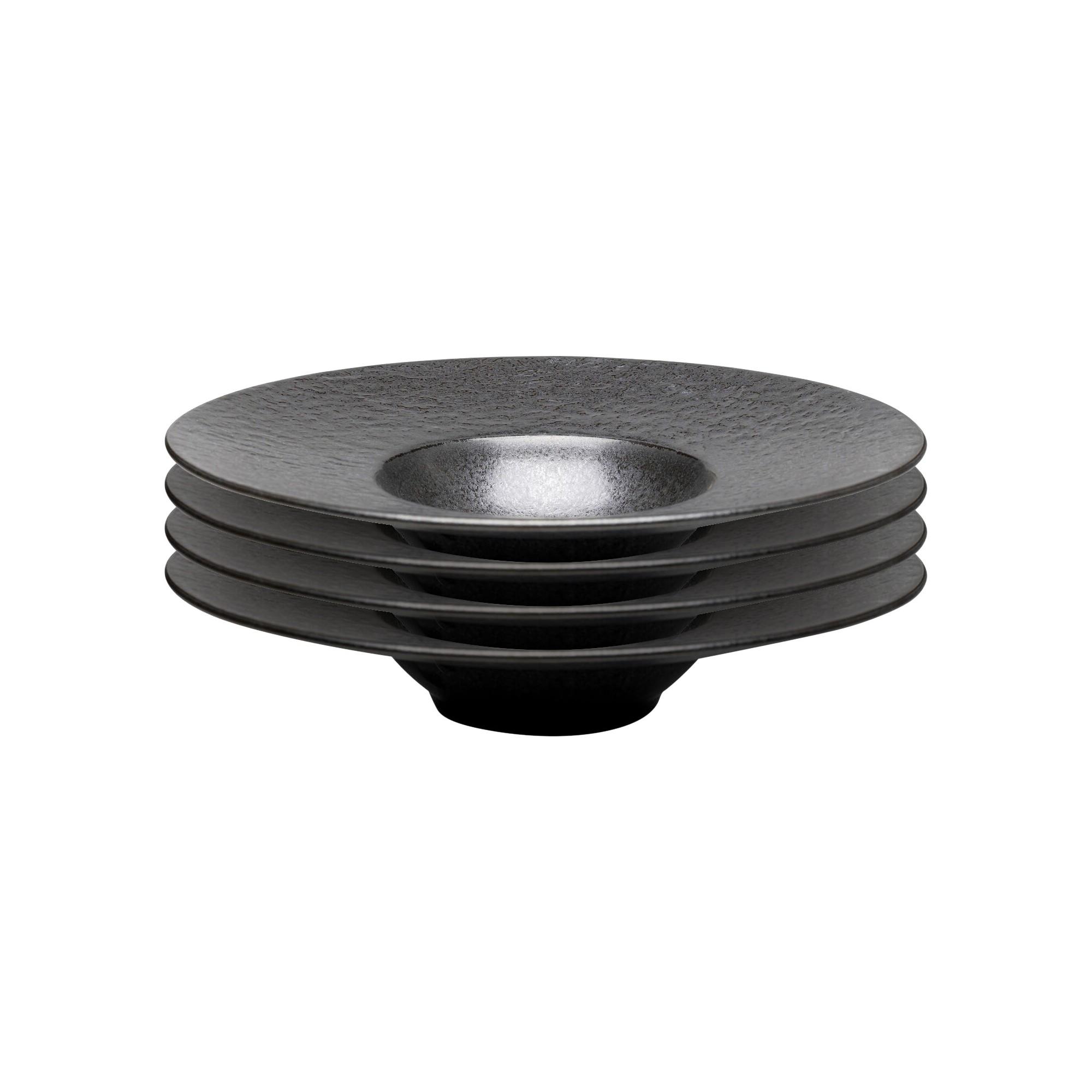 Plate Deep Cosmos black Ø27cm (4/set) Kare Design