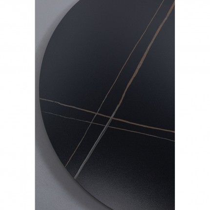 Table Top Invitation round ceramic black Kare Design