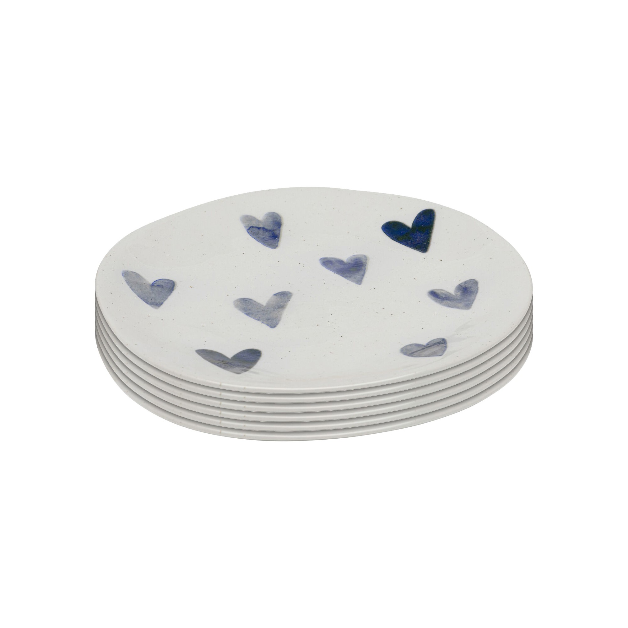 Plate Cuori 22cm (6/set) Kare Design