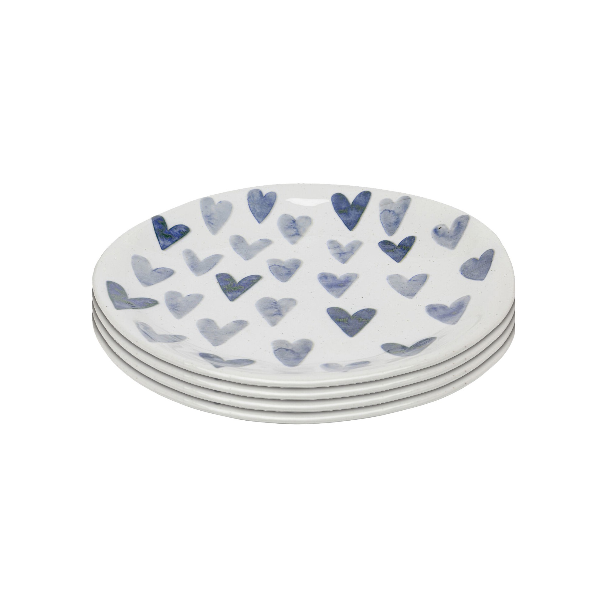 Plate Cuori Ø28cm (4/set) Kare Design