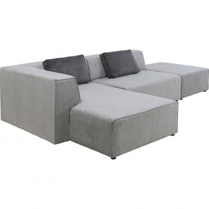 Canapé d'angle Infinity gauche gris Kare Design