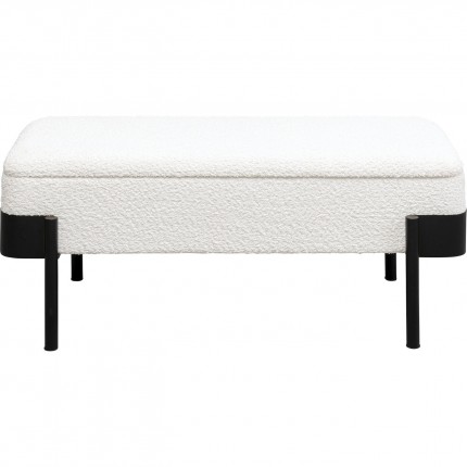 Banc-coffre Angelo blanc Kare Design