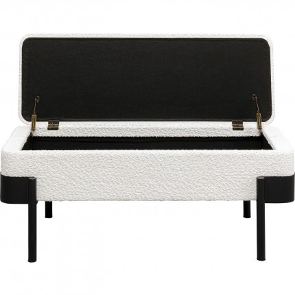 Banc-coffre Angelo blanc Kare Design