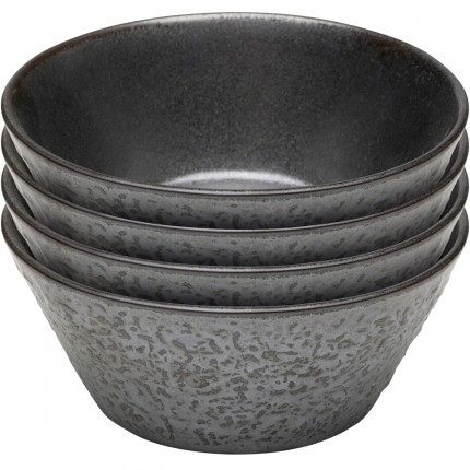 Bowl Cosmos black Ø13cm (4/set) Kare Design