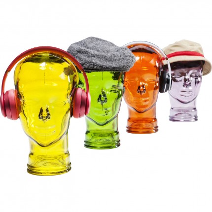 Deco headphone mount transparent yellow Kare Design