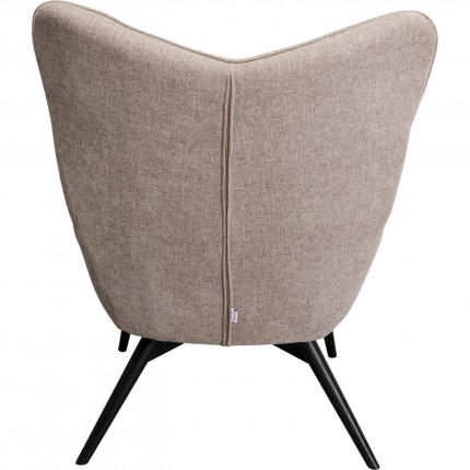 Fauteuil Vicky taupe Kare Design