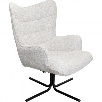 Fauteuil pivotant Oscar gris Kare Design