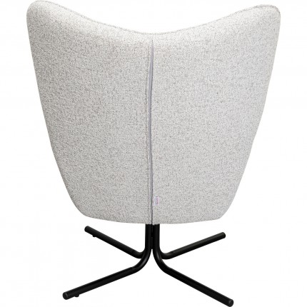 Fauteuil pivotant Oscar gris Kare Design