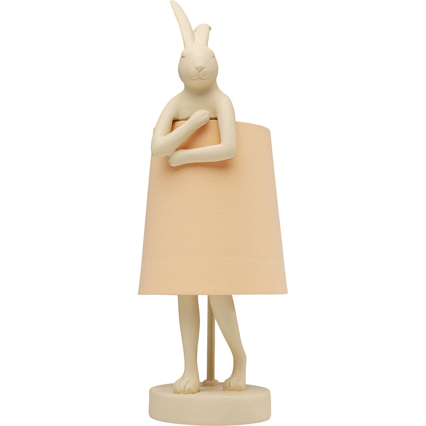 Kare Design Lampe Animal lapin 50cm beige et pêche