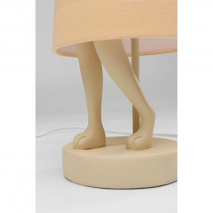 Lampe Animal lapin 50cm beige et pêche Kare Design