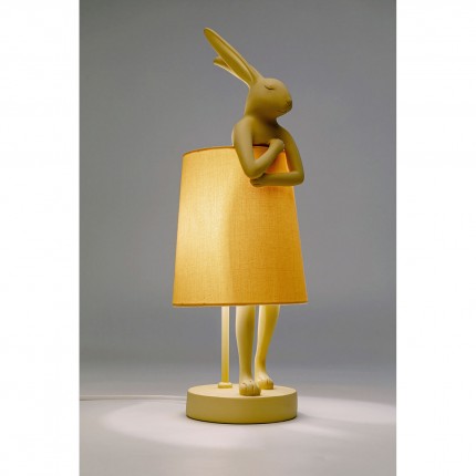 Lampe Animal lapin 50cm beige et pêche Kare Design