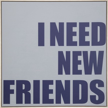 Tableau New Friends 80x80cm Kare Design