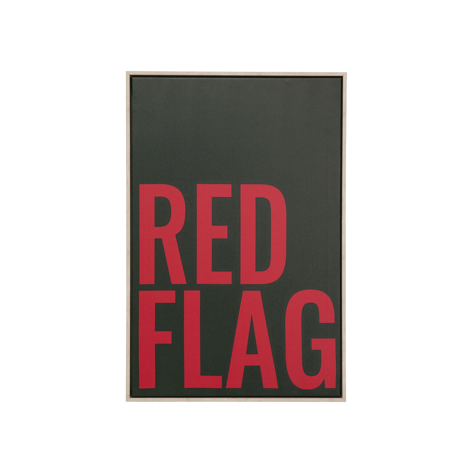 Tableau encadré rouge Flag 40x60cm