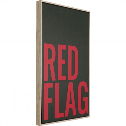 Tableau Red Flag 40x60cm Kare Design