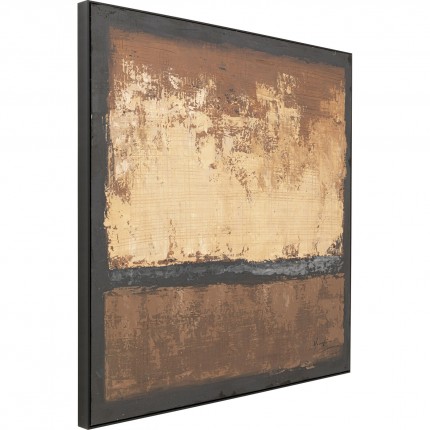 Framed Picture Silence 120x120cm brown Kare Design