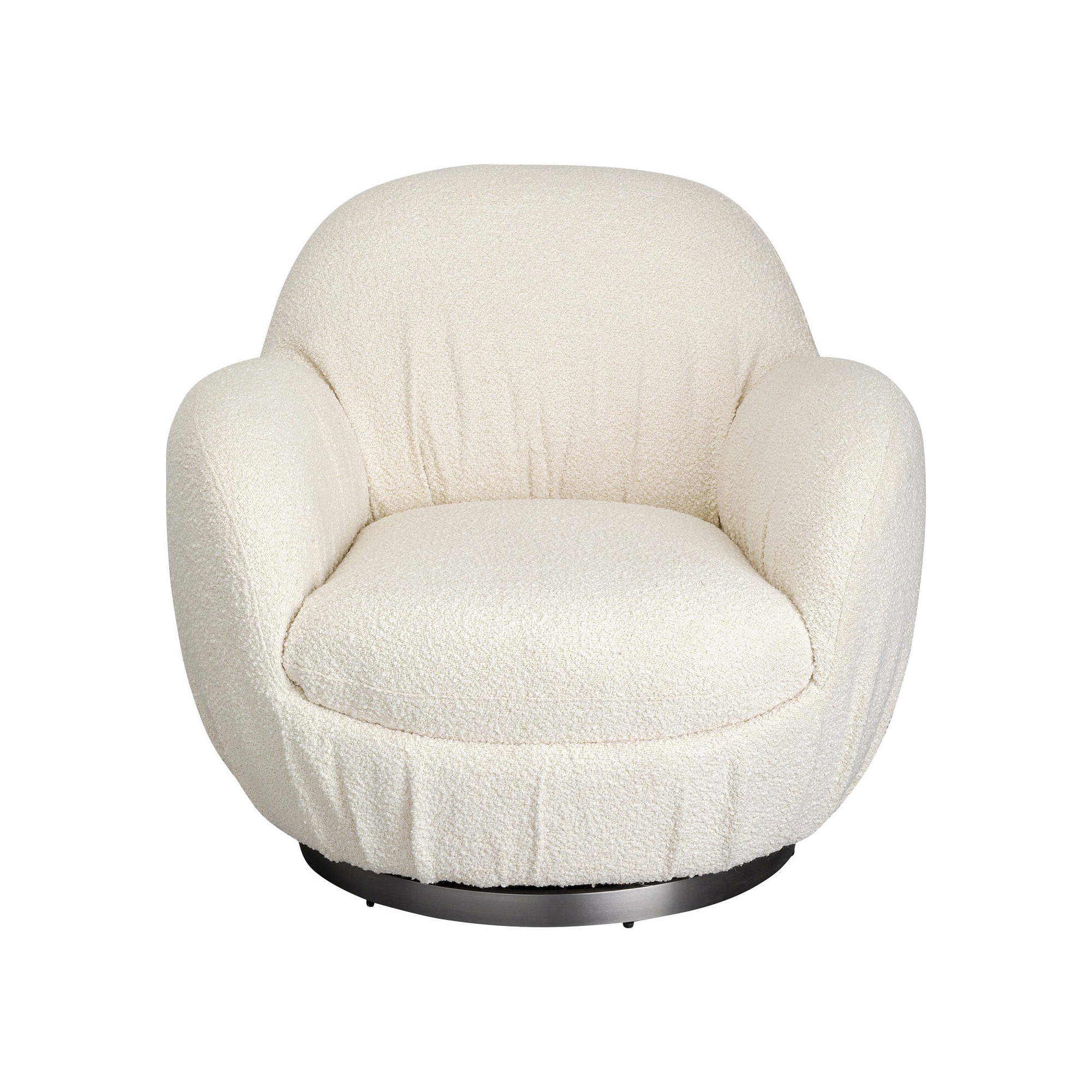 Fauteuil pivotant Nube bouclé