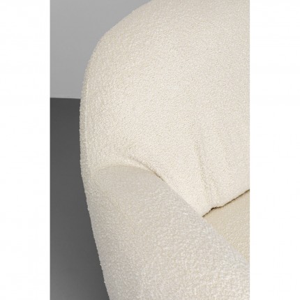 Swivel Armchair Nube Boucle cream Kare Design