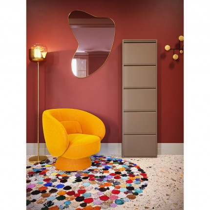 Miroir Shape laiton 120x110cm Kare Design