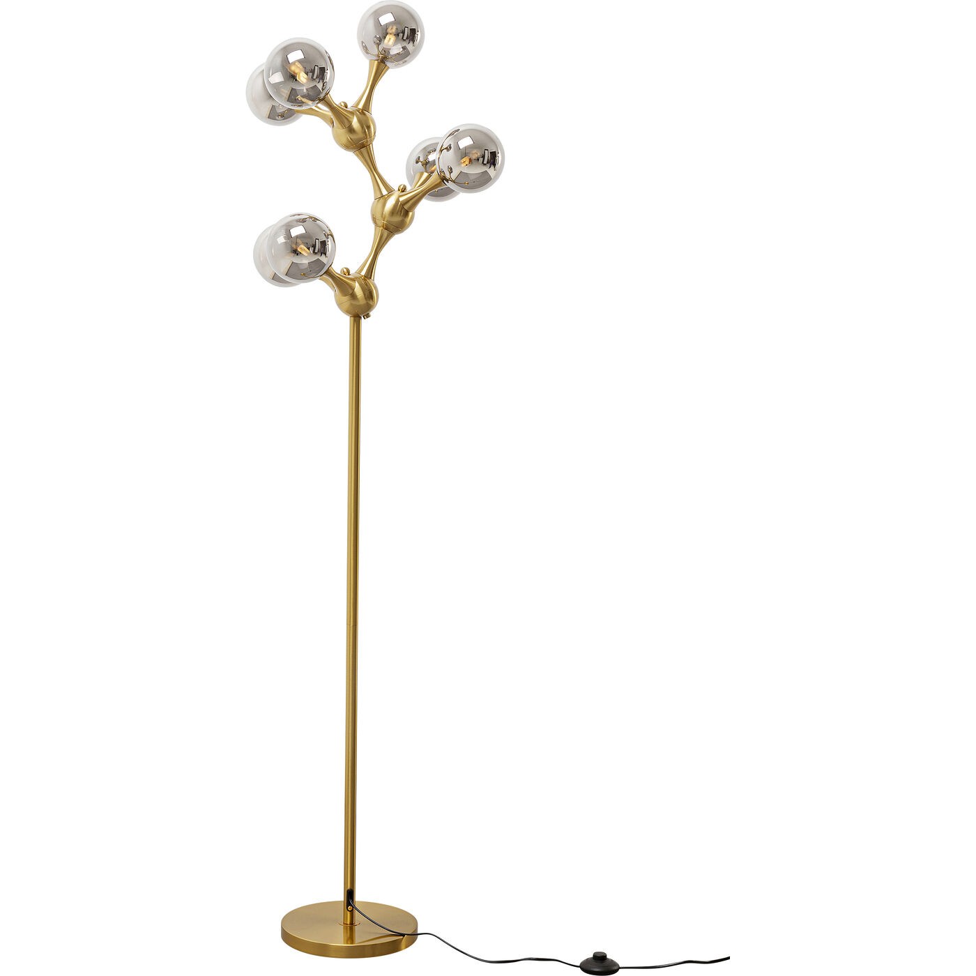 Kare Design Lampadaire Atomic Balls 174cm doré