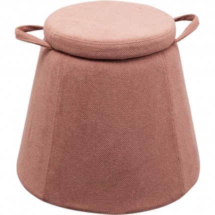 Tabouret-coffre Thimble rose Kare Design