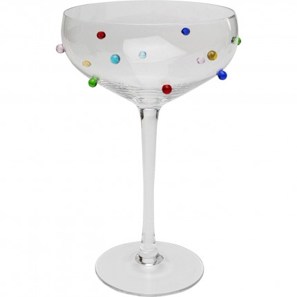 Cocktail Glass Party Dots (4/set) Kare Design