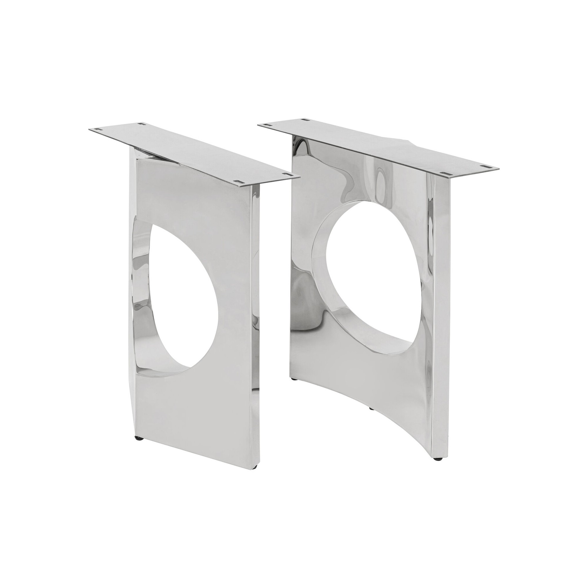 Pieds de table Tavola Oho chromés set de 2 Kare Design