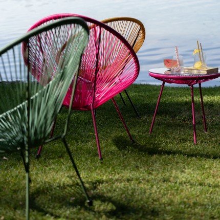 Outdoor Side Table Acapulco Mono pink Kare Design