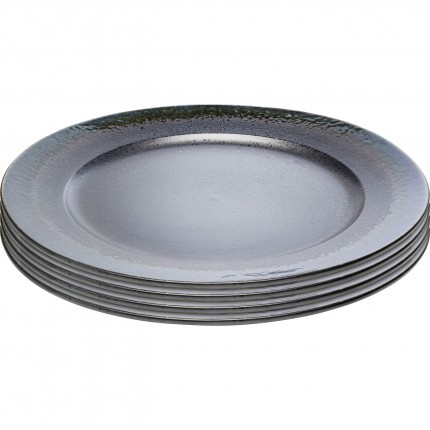 Plate Kassandra black Ø28cm (4/set) Kare Design