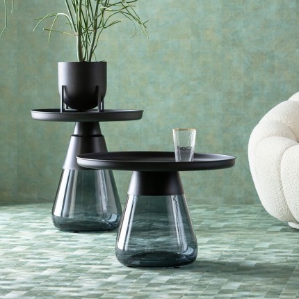 Table d'appoint Bottiglia 50cm noire Kare Design