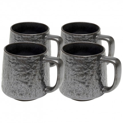 Mug Cosmos black (4/set) Kare Design