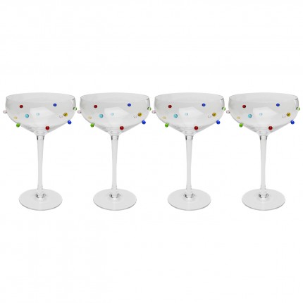 Verres à cocktail Party Dots set de 4 Kare Design