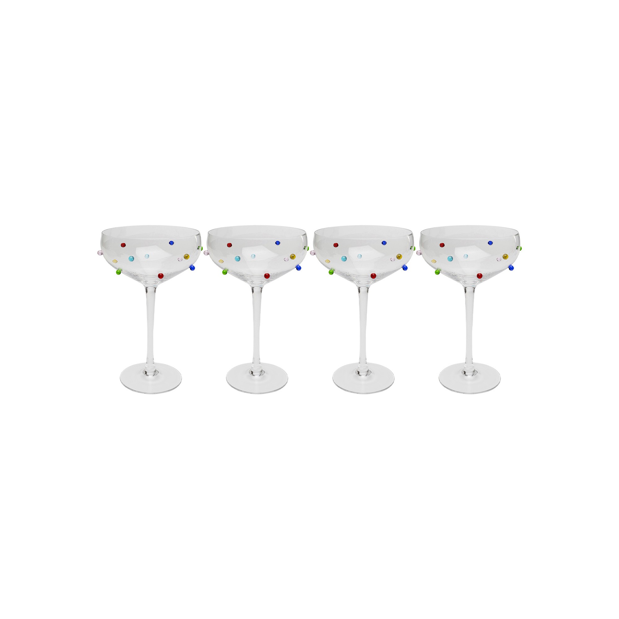 Cocktail Glass Party Dots (4/set) Kare Design