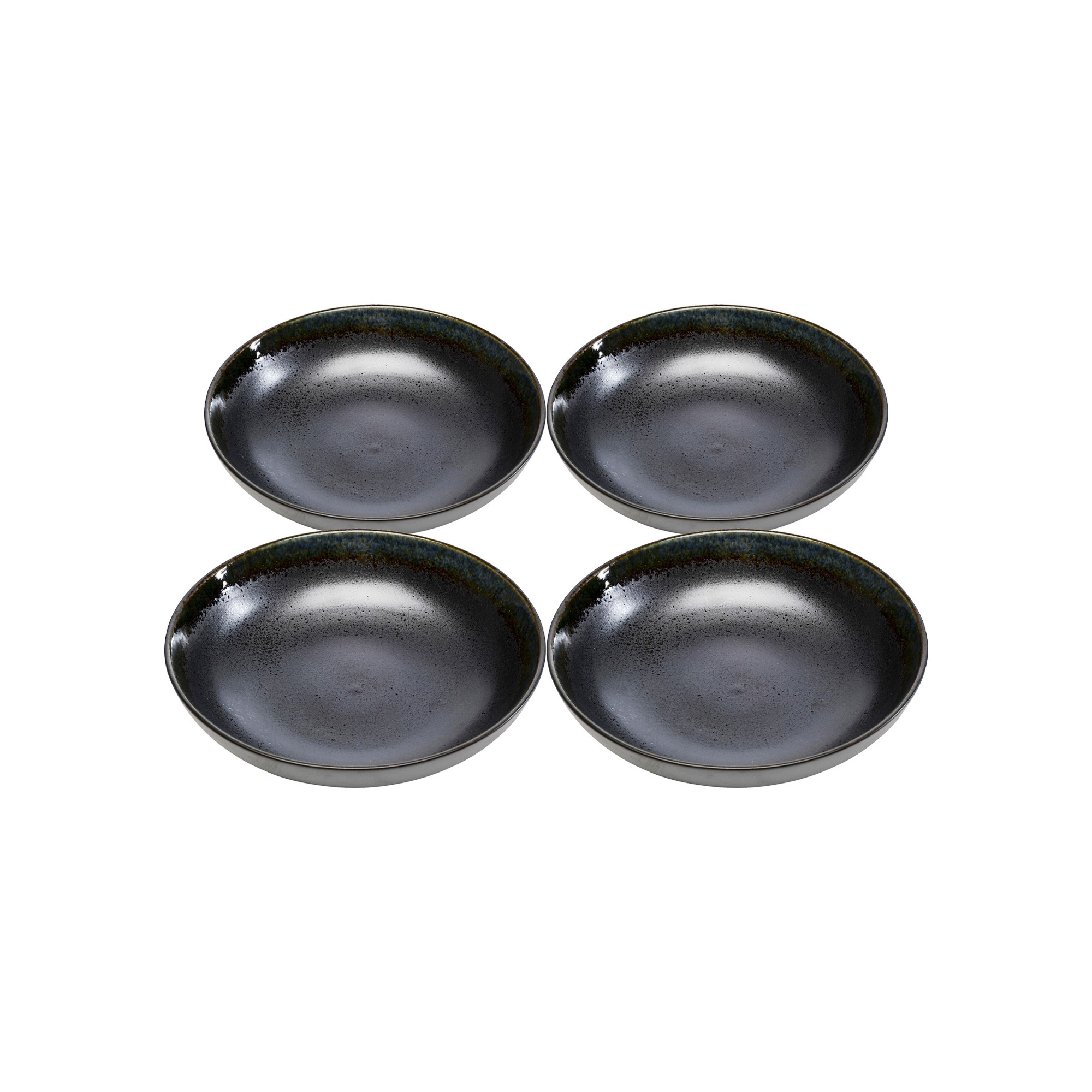 Plate Deep Kassandra black Ø23cm (4/set) Kare Design