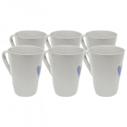 Mugs Cuori set de 6 Kare Design