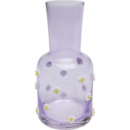 Carafe Party violette fleurs Kare Design