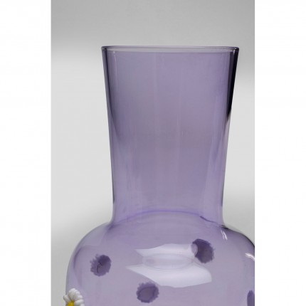 Carafe Party violette fleurs Kare Design