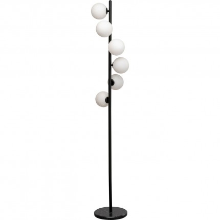 Lampadaire Scala Balls Milky 160cm noir Kare Design