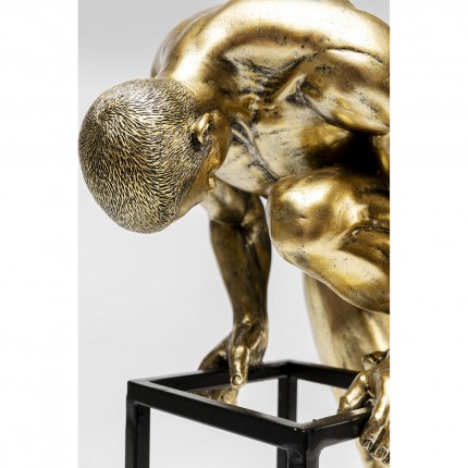 Table Lamp man climbing gold Kare Design