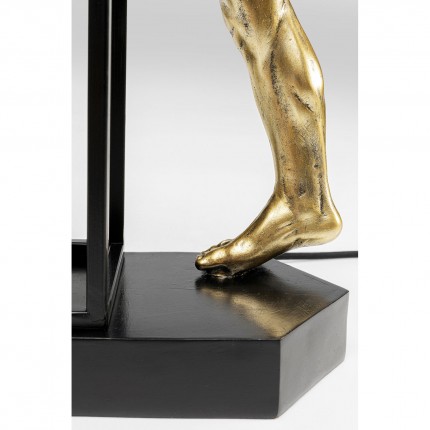 Table Lamp man climbing gold Kare Design