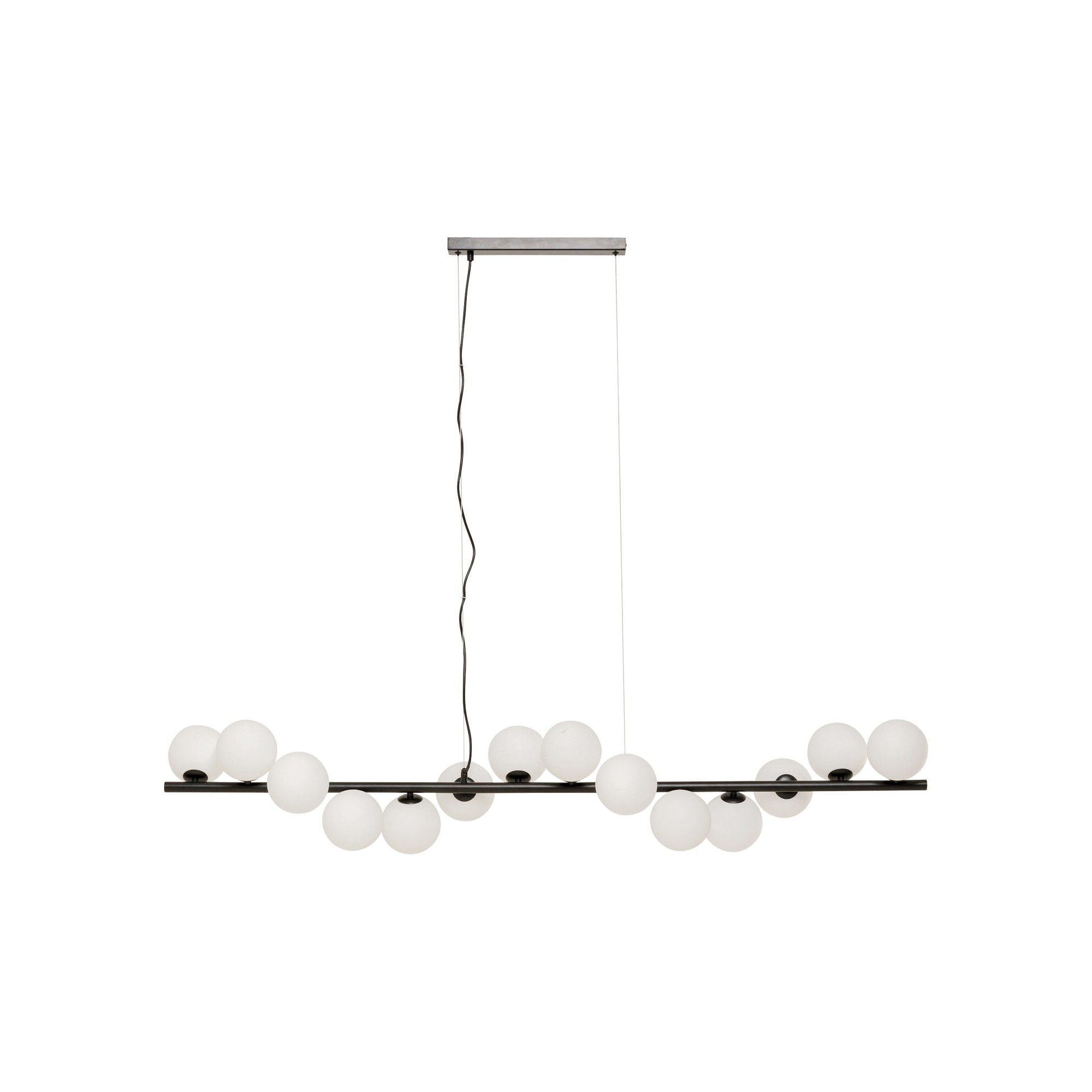 Suspension Scala Balls Milky noir 150cm