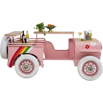 Bar Flower Power voiture rose Kare Design